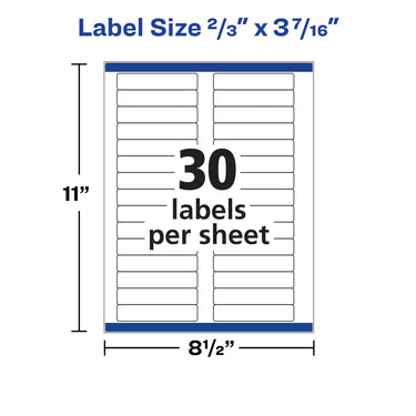 Avery TrueBlock File Folder Labels, 2/3